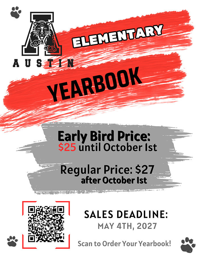 Elementary Yearbook flyer