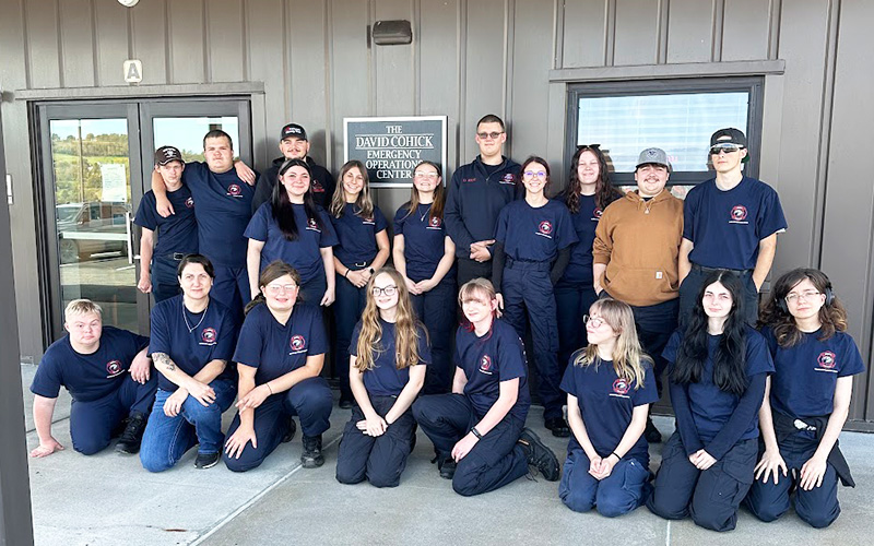 Homeland Security field trip group photo