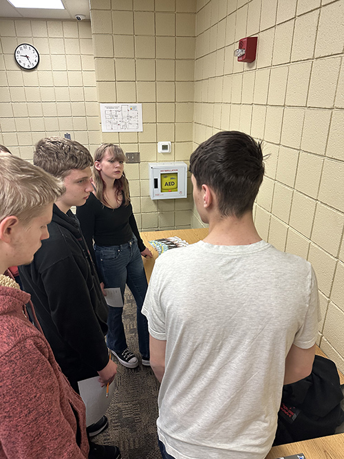 Group of students participating in a mobile learning lab experience