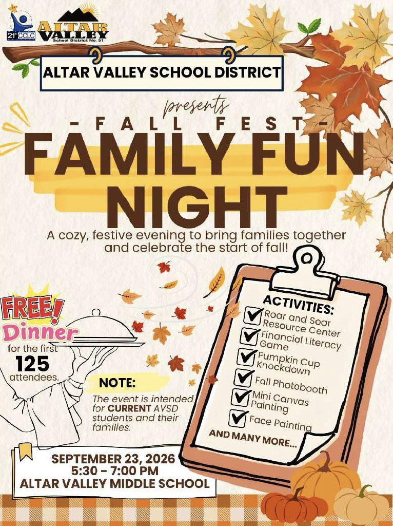 Family Fun Night flyer