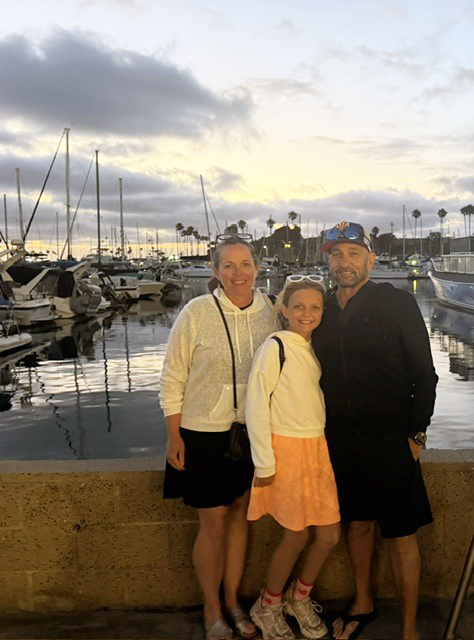 Superintendent with his family in Oceanside