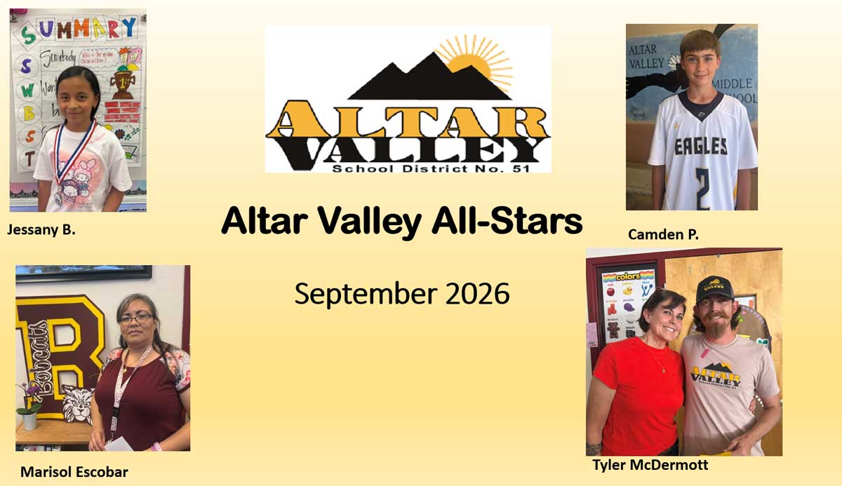 Altar Valley All Stars September 2026