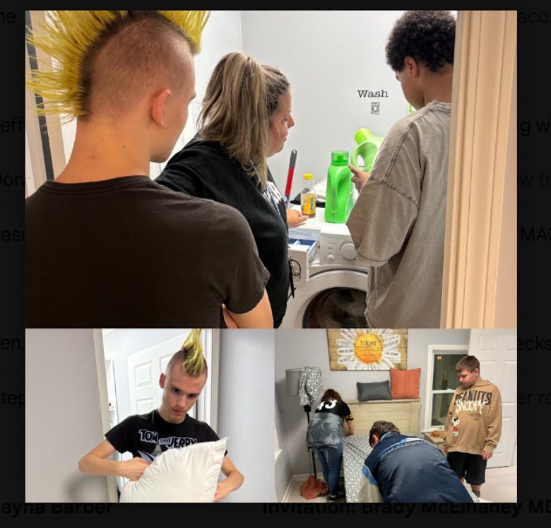 Students working with youth ambassadors