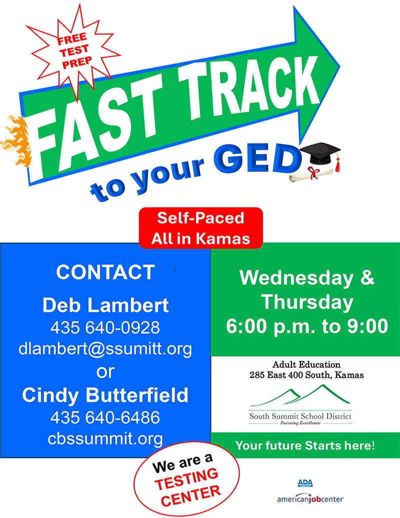 Click to view GED Fast Track Flyer