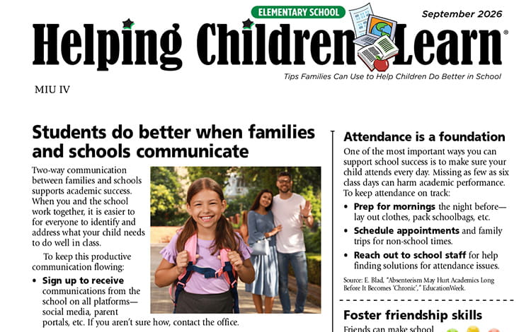 September Family Newsletter