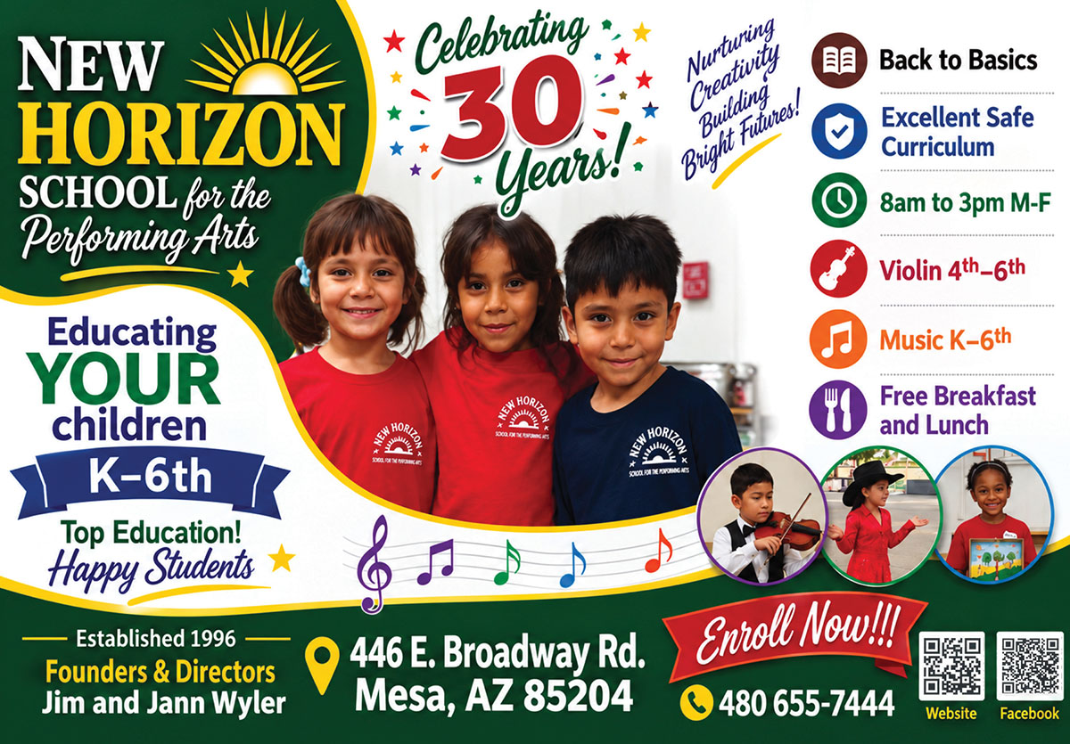 New Horizon School for the Performing Arts flyer